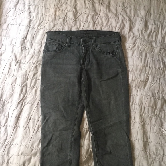 7 for All Mankind gray skinny jeans (size 24) - Picture 2 of 8